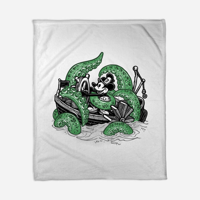 Steamboat And The Monster-None-Fleece-Blanket-glitchygorilla