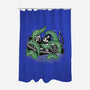 Steamboat And The Monster-None-Polyester-Shower Curtain-glitchygorilla