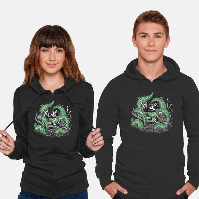 Steamboat And The Monster-Unisex-Pullover-Sweatshirt-glitchygorilla