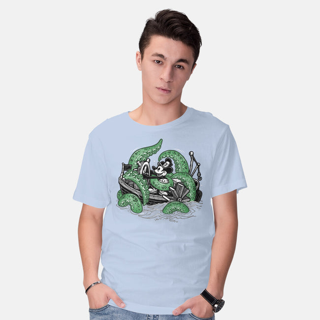 Steamboat And The Monster-Mens-Basic-Tee-glitchygorilla