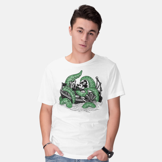 Steamboat And The Monster-Mens-Basic-Tee-glitchygorilla