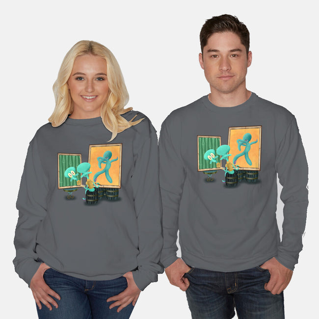 Bold And Brash-Unisex-Crew Neck-Sweatshirt-DrawnByBryan