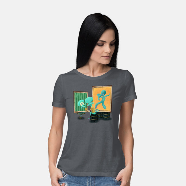 Bold And Brash-Womens-Basic-Tee-DrawnByBryan