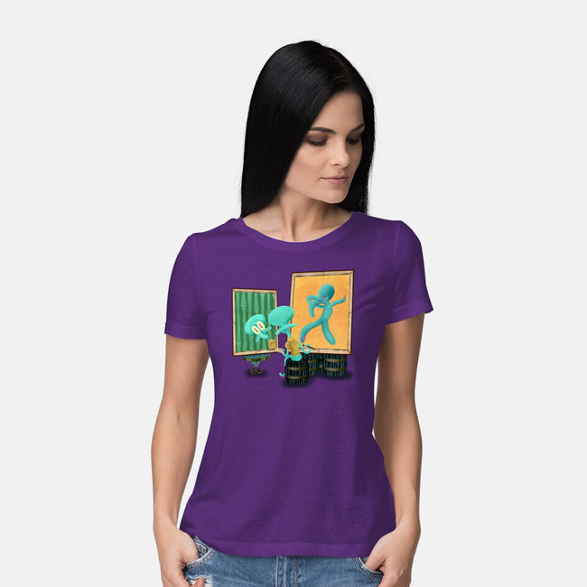 Bold And Brash-Womens-Basic-Tee-DrawnByBryan