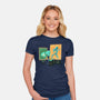 Bold And Brash-Womens-Fitted-Tee-DrawnByBryan