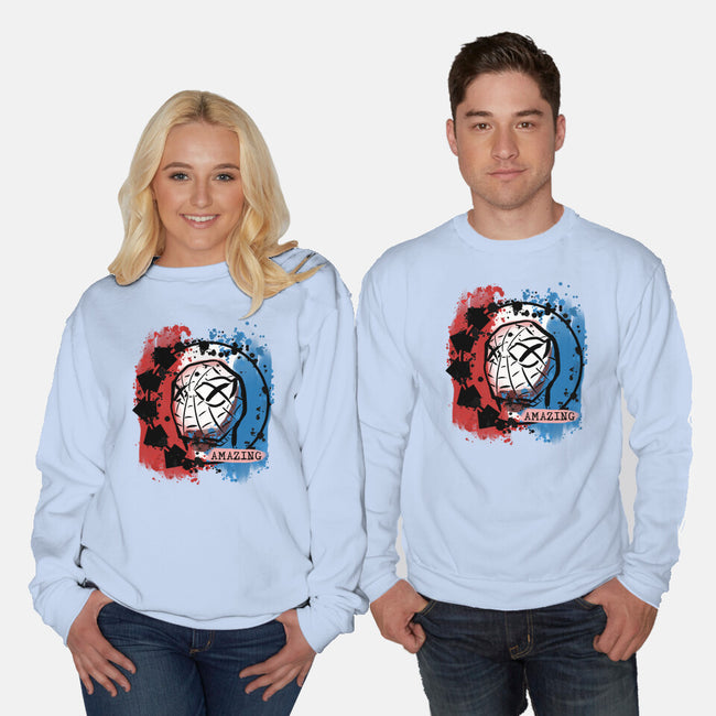 Spidey 182-Unisex-Crew Neck-Sweatshirt-nickzzarto