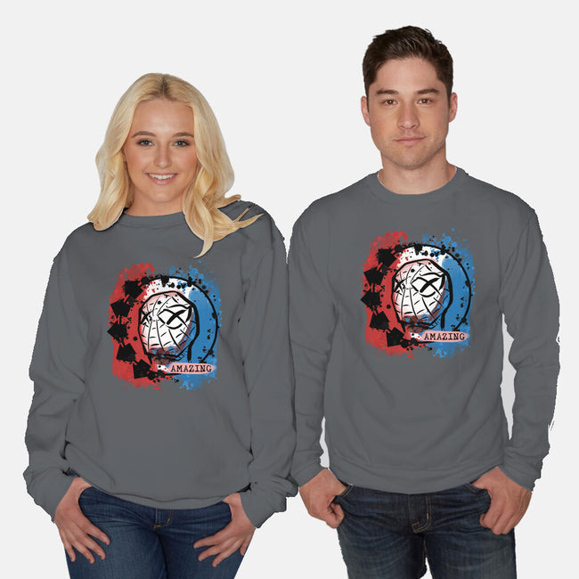 Spidey 182-Unisex-Crew Neck-Sweatshirt-nickzzarto