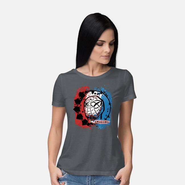 Spidey 182-Womens-Basic-Tee-nickzzarto