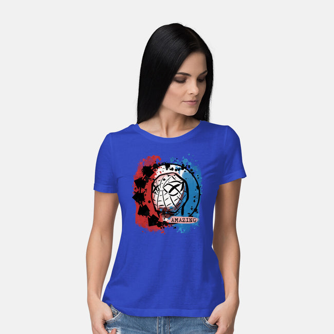 Spidey 182-Womens-Basic-Tee-nickzzarto
