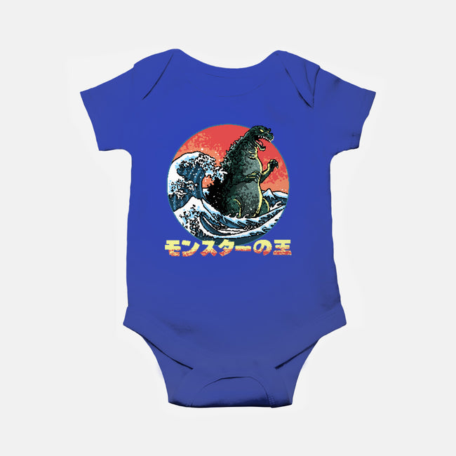 Pixel Kaiju-Baby-Basic-Onesie-zascanauta