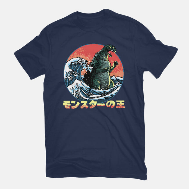 Pixel Kaiju-Womens-Fitted-Tee-zascanauta