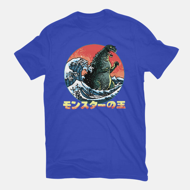 Pixel Kaiju-Womens-Fitted-Tee-zascanauta