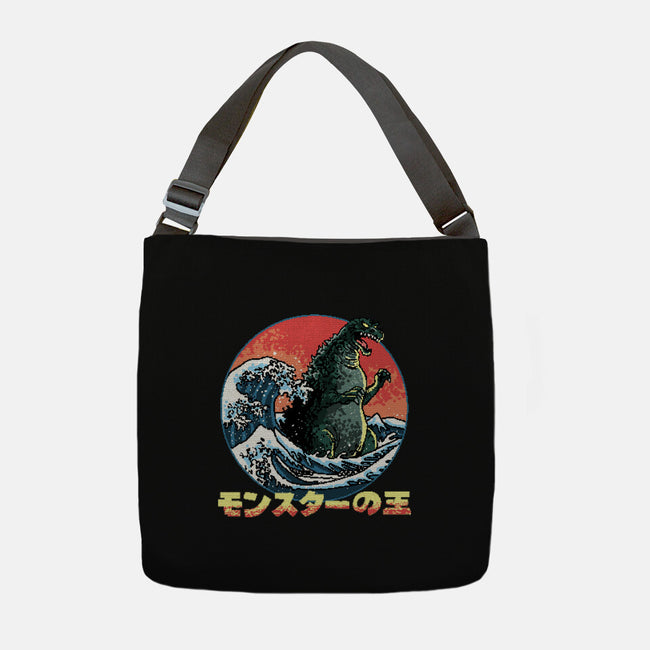 Pixel Kaiju-None-Adjustable Tote-Bag-zascanauta