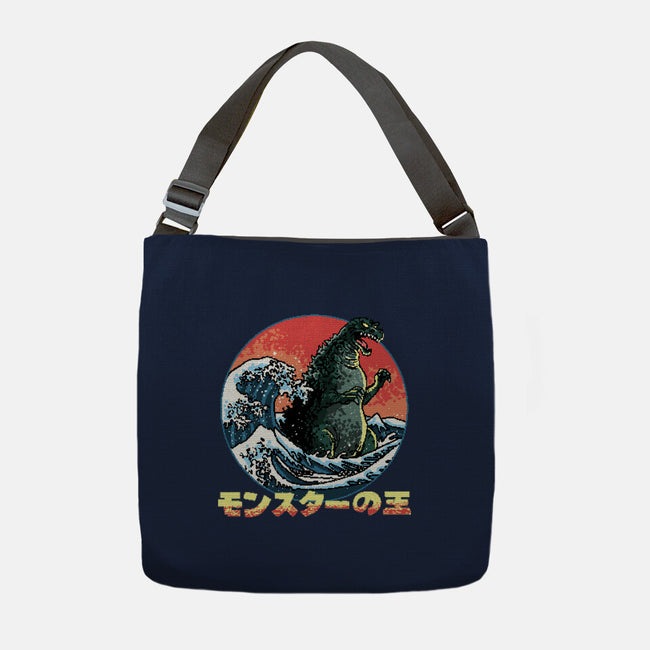 Pixel Kaiju-None-Adjustable Tote-Bag-zascanauta