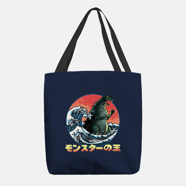 Pixel Kaiju-None-Basic Tote-Bag-zascanauta