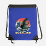 Pixel Kaiju-None-Drawstring-Bag-zascanauta