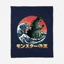 Pixel Kaiju-None-Fleece-Blanket-zascanauta