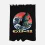 Pixel Kaiju-None-Polyester-Shower Curtain-zascanauta