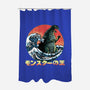 Pixel Kaiju-None-Polyester-Shower Curtain-zascanauta