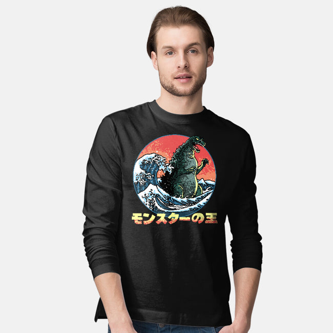 Pixel Kaiju-Mens-Long Sleeved-Tee-zascanauta