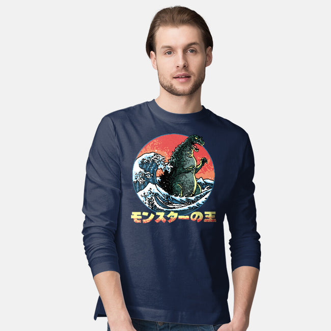 Pixel Kaiju-Mens-Long Sleeved-Tee-zascanauta