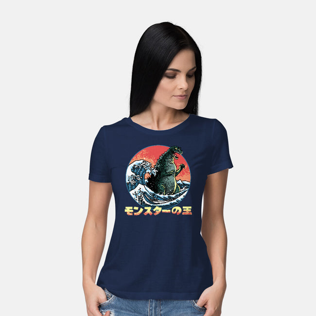 Pixel Kaiju-Womens-Basic-Tee-zascanauta