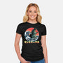 Pixel Kaiju-Womens-Fitted-Tee-zascanauta