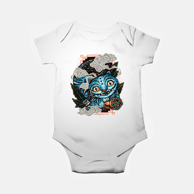 Ancient Blue Tiger-Baby-Basic-Onesie-glitchygorilla