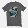 Ancient Blue Tiger-Mens-Heavyweight-Tee-glitchygorilla