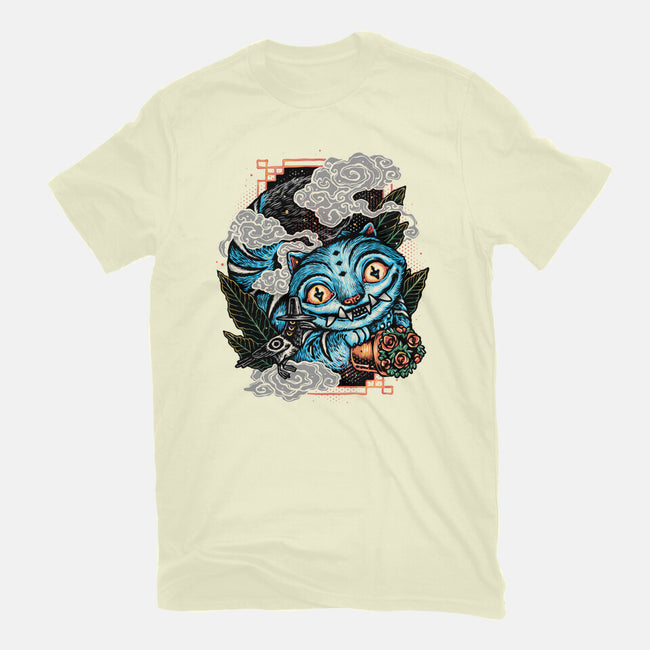 Ancient Blue Tiger-Mens-Premium-Tee-glitchygorilla