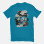 Ancient Blue Tiger-Mens-Heavyweight-Tee-glitchygorilla