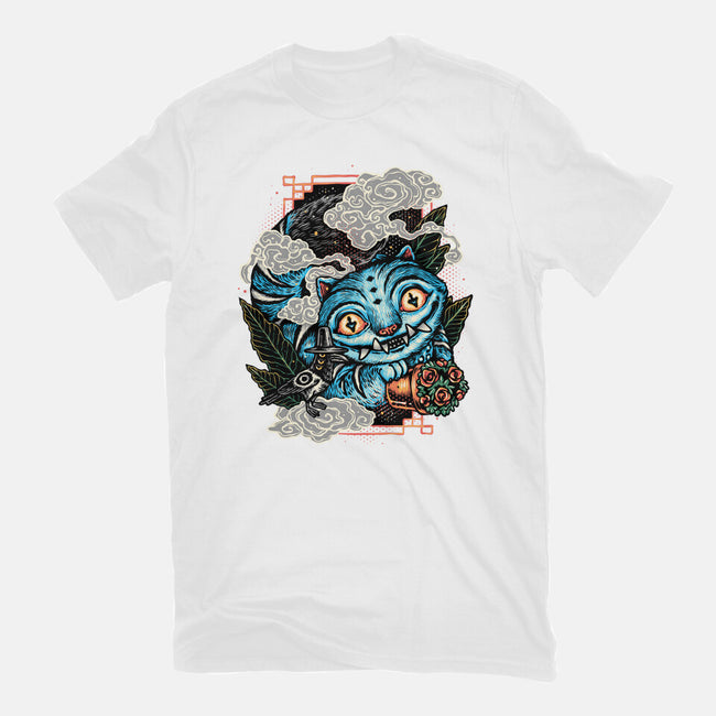 Ancient Blue Tiger-Mens-Heavyweight-Tee-glitchygorilla