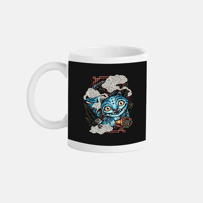 Ancient Blue Tiger-None-Mug-Drinkware-glitchygorilla