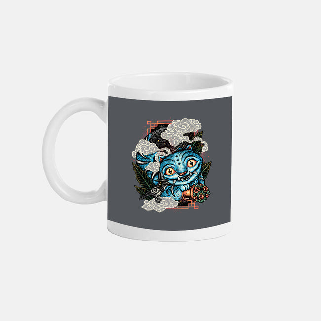 Ancient Blue Tiger-None-Mug-Drinkware-glitchygorilla