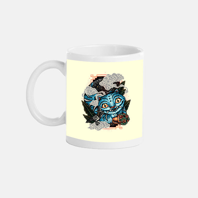 Ancient Blue Tiger-None-Mug-Drinkware-glitchygorilla