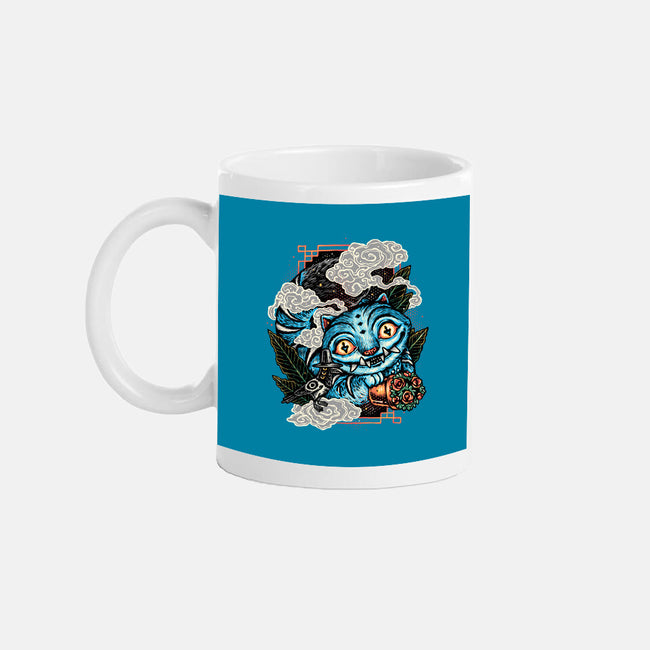 Ancient Blue Tiger-None-Mug-Drinkware-glitchygorilla