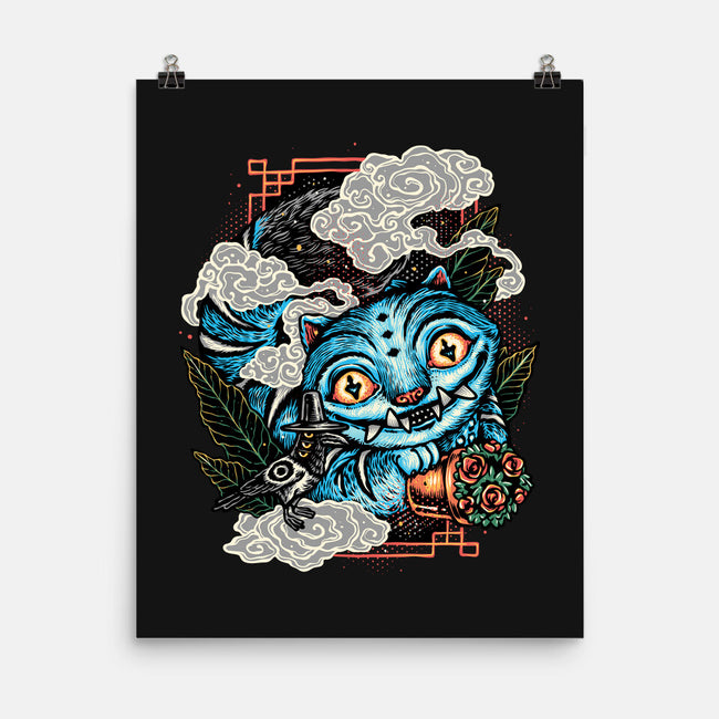 Ancient Blue Tiger-None-Matte-Poster-glitchygorilla