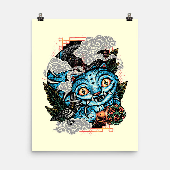 Ancient Blue Tiger-None-Matte-Poster-glitchygorilla