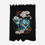 Ancient Blue Tiger-None-Polyester-Shower Curtain-glitchygorilla