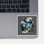 Ancient Blue Tiger-None-Glossy-Sticker-glitchygorilla
