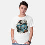 Ancient Blue Tiger-Mens-Basic-Tee-glitchygorilla