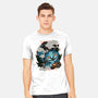 Ancient Blue Tiger-Mens-Heavyweight-Tee-glitchygorilla