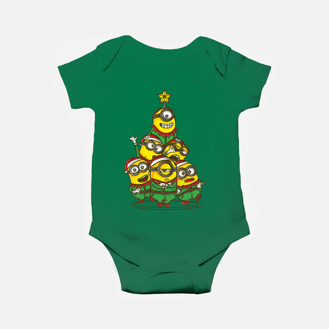 Christmas Minions-Baby-Basic-Onesie-turborat14