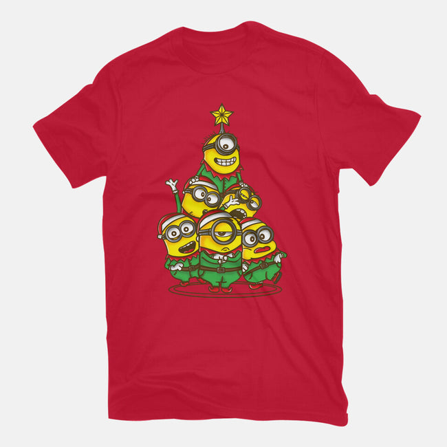 Christmas Minions-Womens-Basic-Tee-turborat14