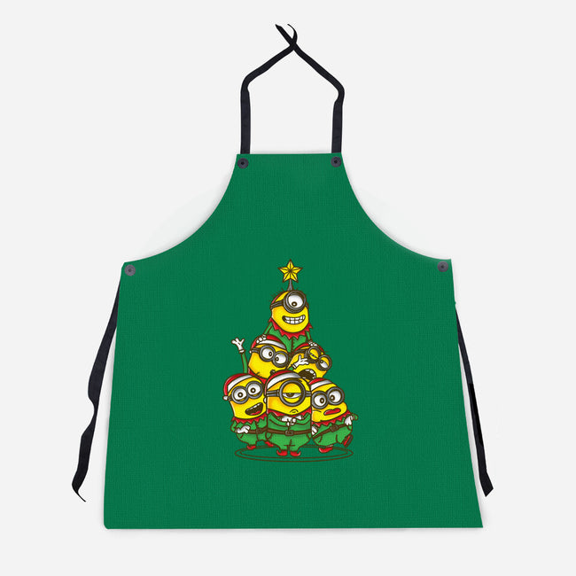 Christmas Minions-Unisex-Kitchen-Apron-turborat14