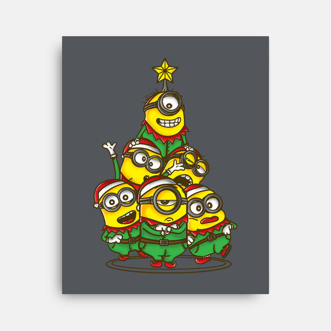 Christmas Minions-None-Stretched-Canvas-turborat14