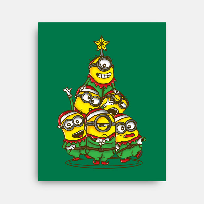 Christmas Minions-None-Stretched-Canvas-turborat14