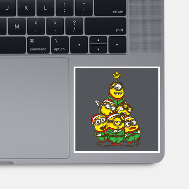 Christmas Minions-None-Glossy-Sticker-turborat14