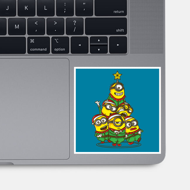 Christmas Minions-None-Glossy-Sticker-turborat14