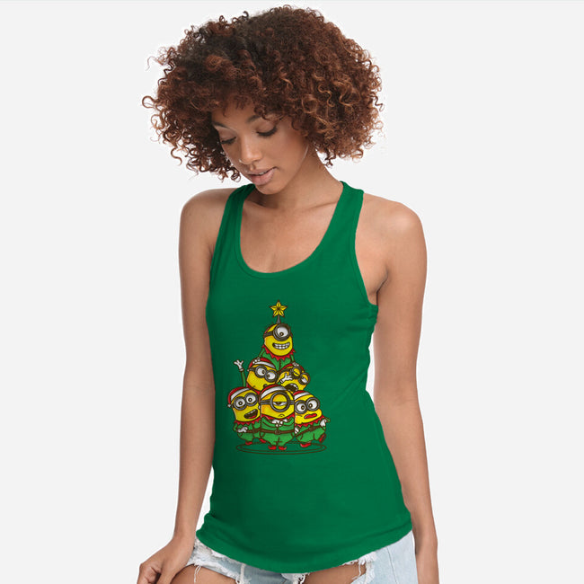 Christmas Minions-Womens-Racerback-Tank-turborat14